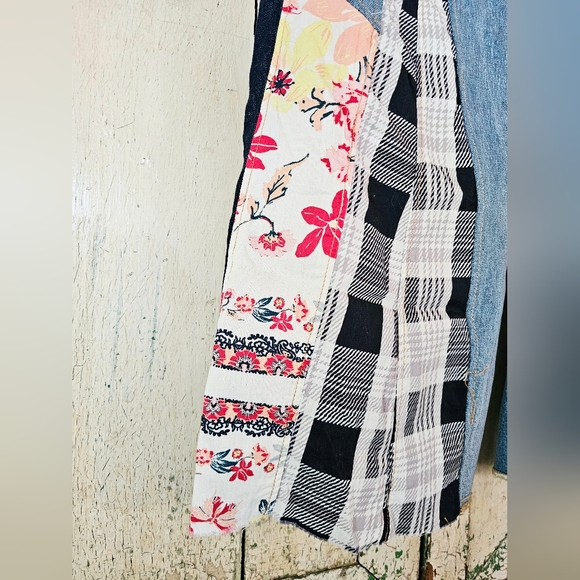 Free People Multicolor Patchwork Flare Jeans - Picture 9 of 13